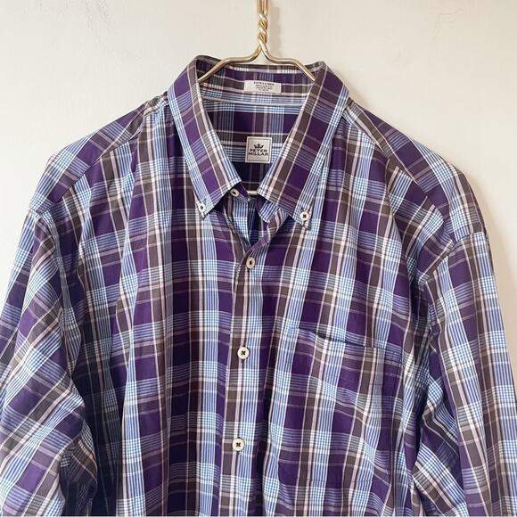 Peter Millar Other - Peter Millar Purple Plaid Button Down Shirt XL
